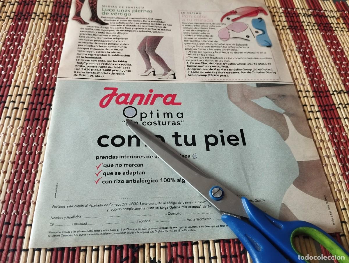 Cat&aacute;logos publicitarios: JANIRA OPTIMA SIN COSTURAS LENCERIA, ROPA INTERIOR INTIMA MUJER ANUNCIO PUBLICIDAD REVISTA 2000