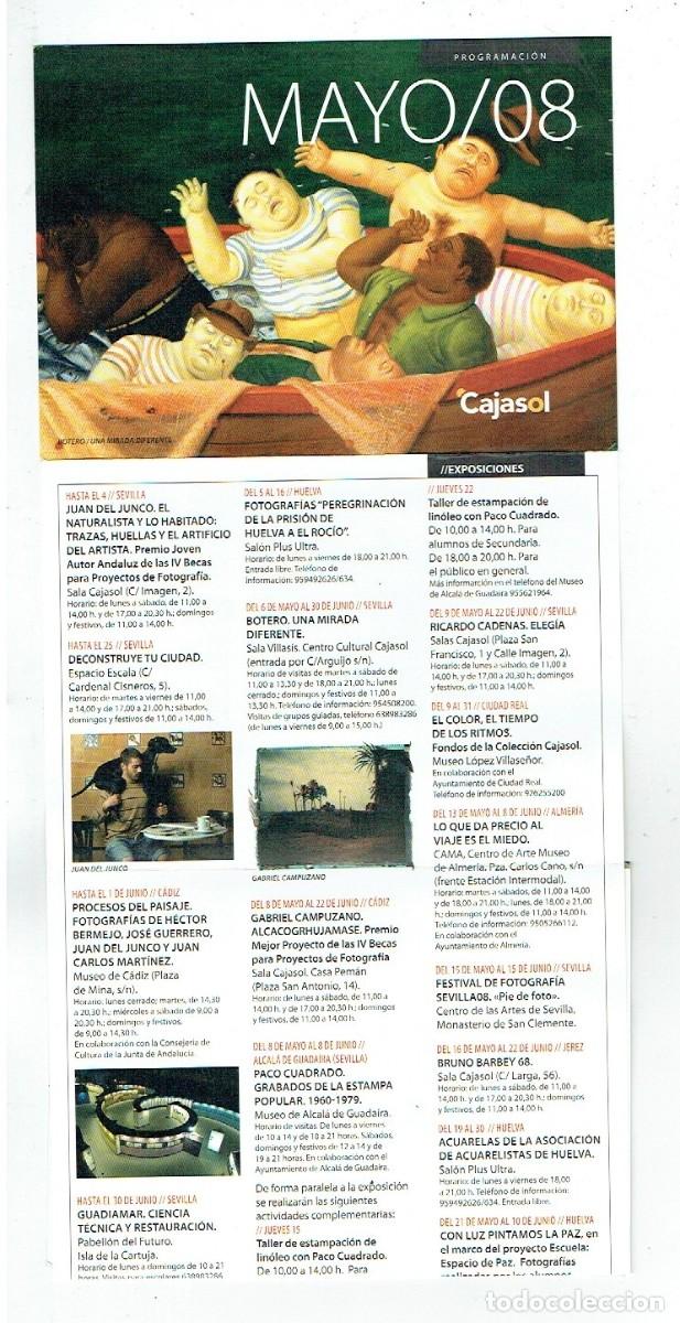 Cat&aacute;logos publicitarios: CAJASOL. PROGRAMACI&Oacute;N MAYO/ 08.(P/D55)