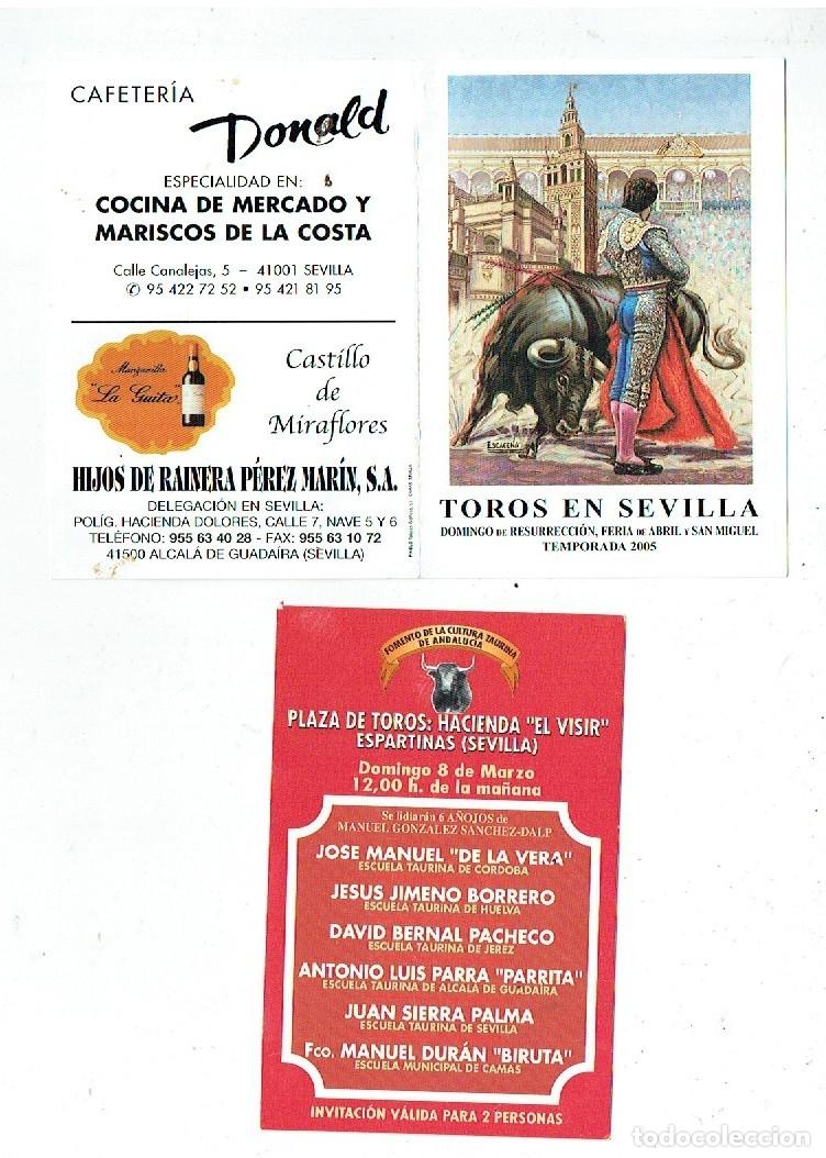 Cat&aacute;logos publicitarios: TOROS EN SEVILLA Y ESPARTINAS. (P/D55)