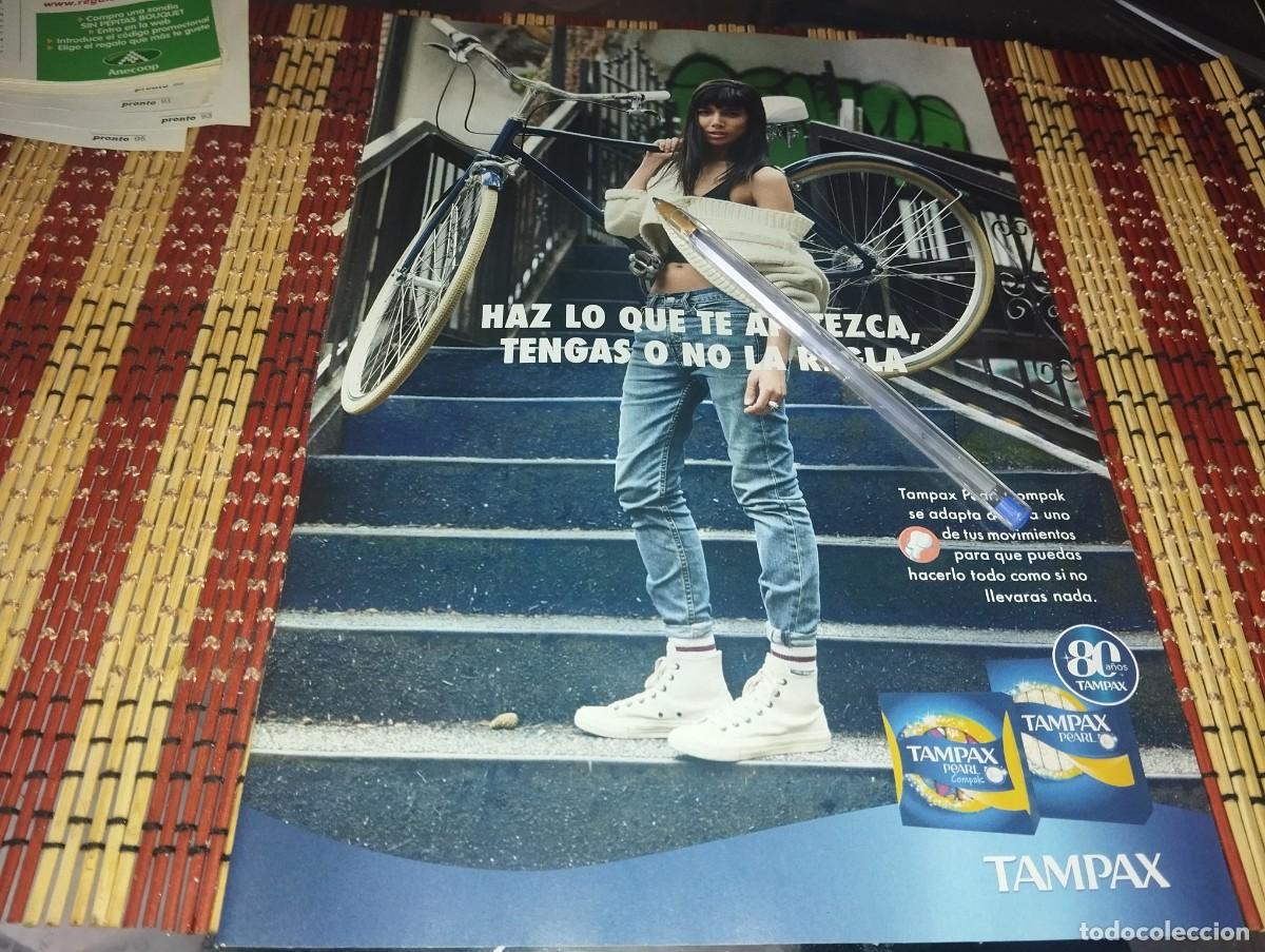Cat&aacute;logos publicitarios: TAMPAX TAMPONES COMPRESAS ANUNCIO PUBLICIDAD REVISTA 2019.
