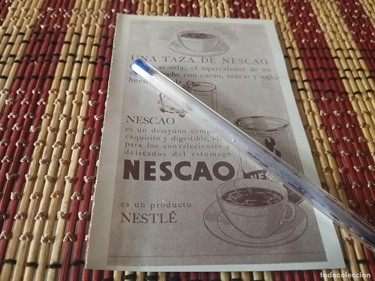Werbekataloge: NESCAO NESTLE ANTIGUO ANUNCIO PUBLICIDAD REVISTA