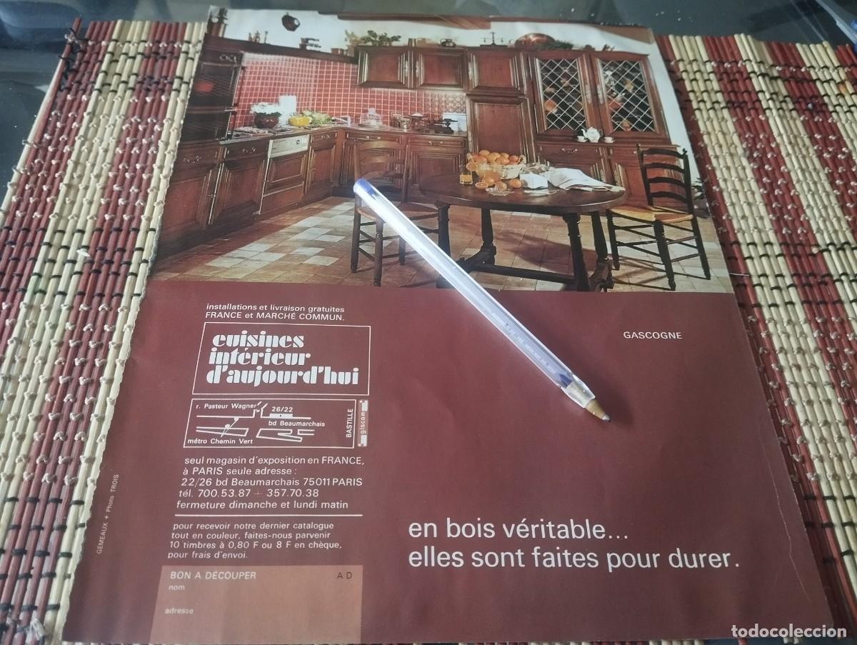 Werbekataloge: ANTIGUA COCINA MUEBLES ANTIGUOS FRANCIA PARIS ANUNCIO PUBLICIDAD REVISTA