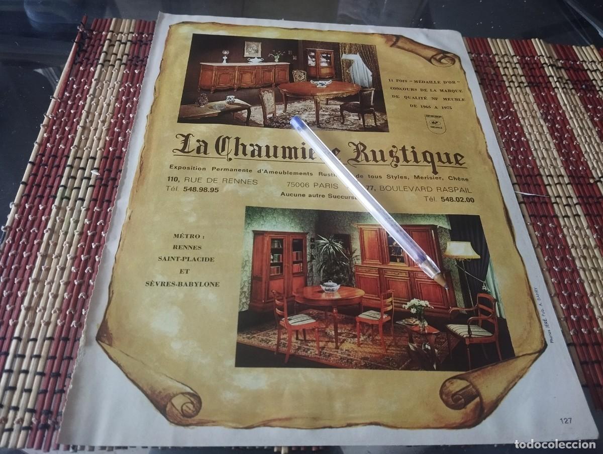 Werbekataloge: MUEBLES ANTIGUOS FRANCIA PARIS ANUNCIO PUBLICIDAD REVISTA