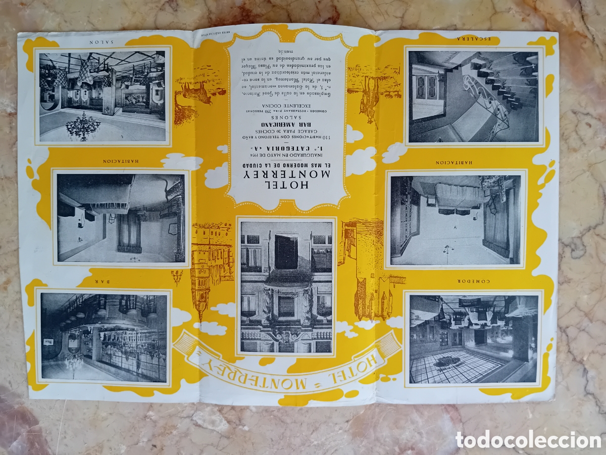 Werbekataloge: Triptico De Hotel Monterrey Salamanca inauguraci&oacute;n 1954