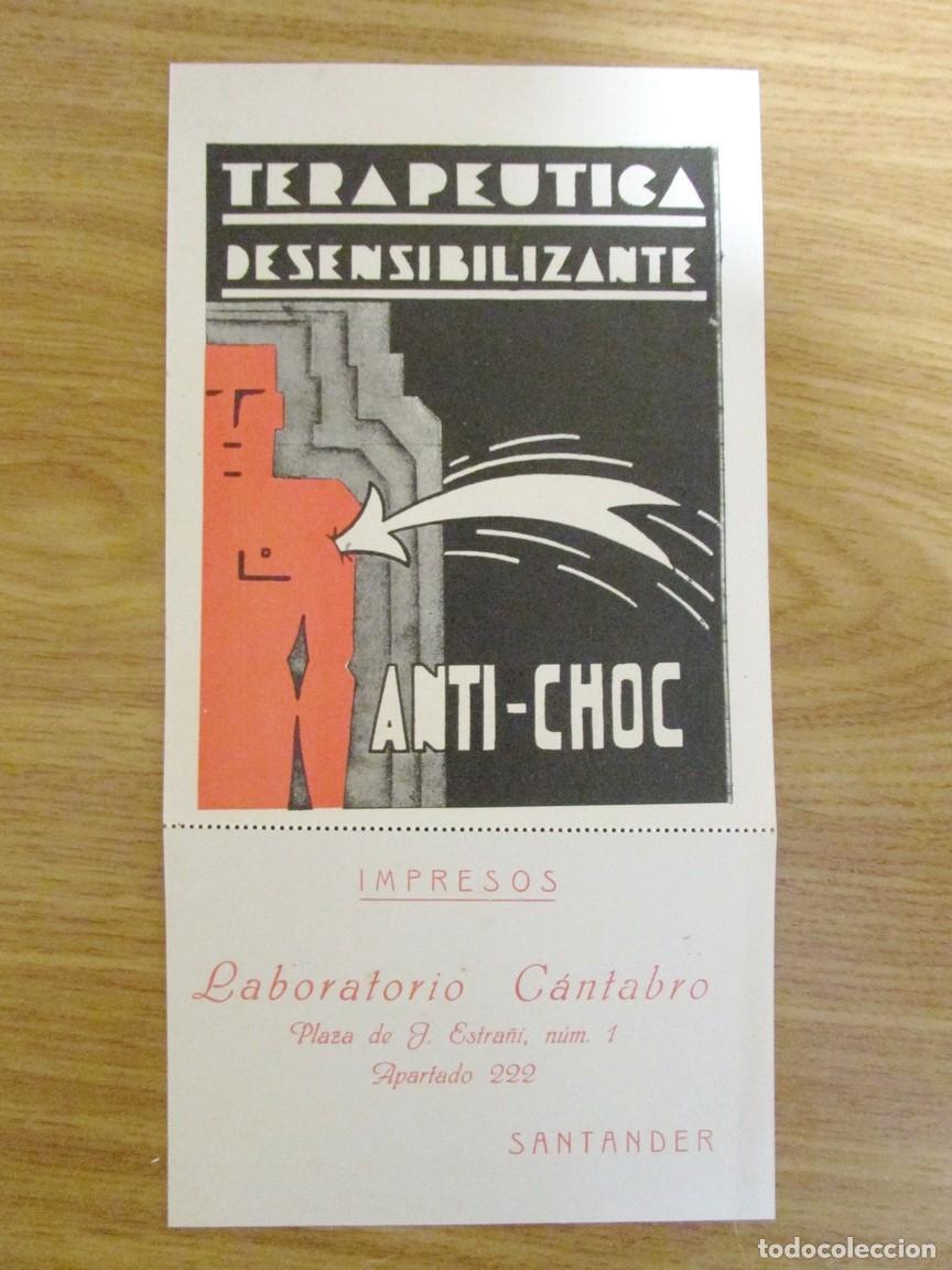 Cataloghi pubblicitari: PUBLICIDAD MEDICINA FARMACIA 1933. LABORATORIOS C&Aacute;NTABRO. TERAP&Eacute;UTICA DESENSIBILIZANTE. 24.5 X 12.5