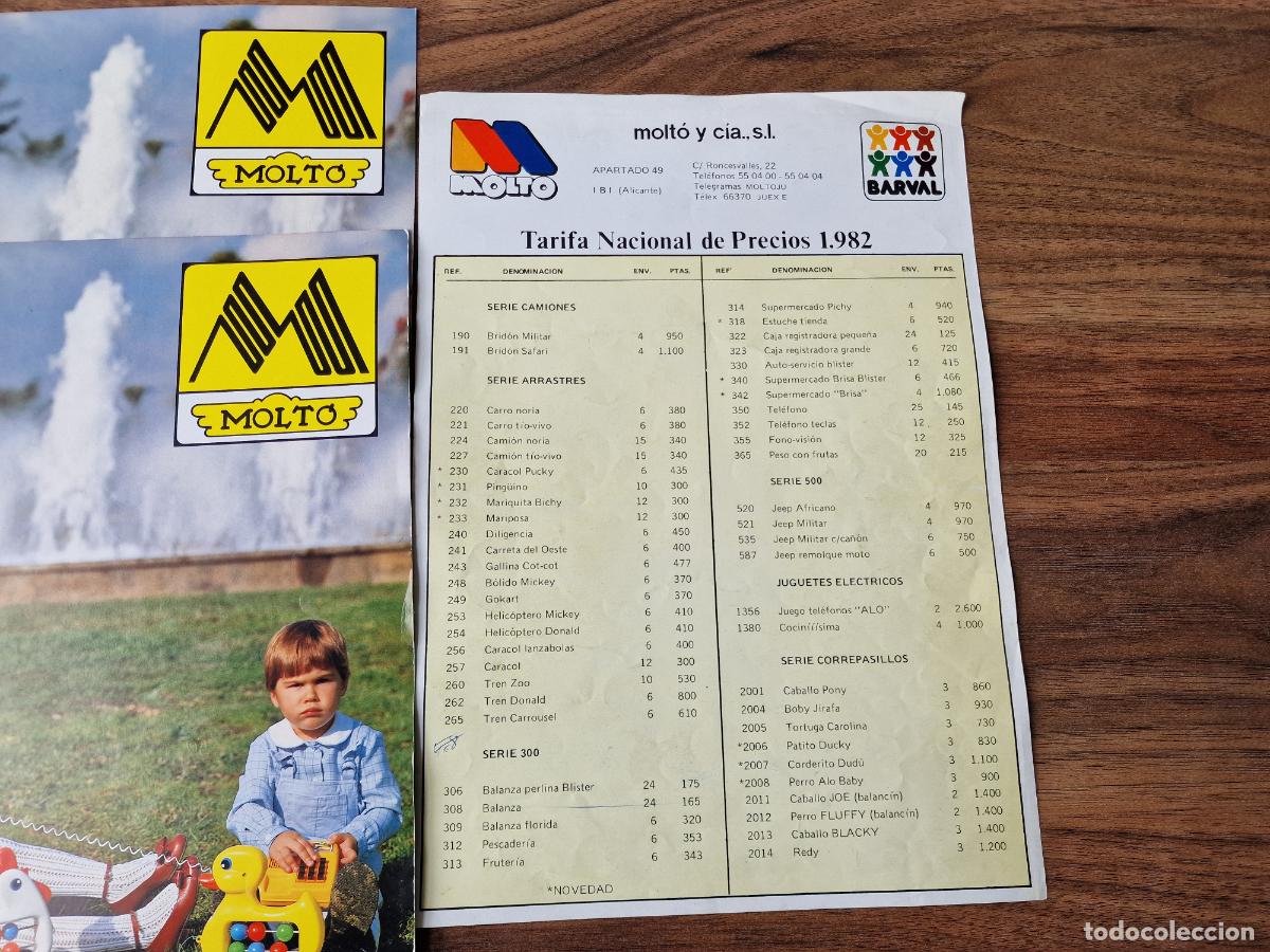 Cat&aacute;logos publicitarios: CAT&Aacute;LOGO JUGUETES MOLT&Oacute; 1982 - Foto 2
