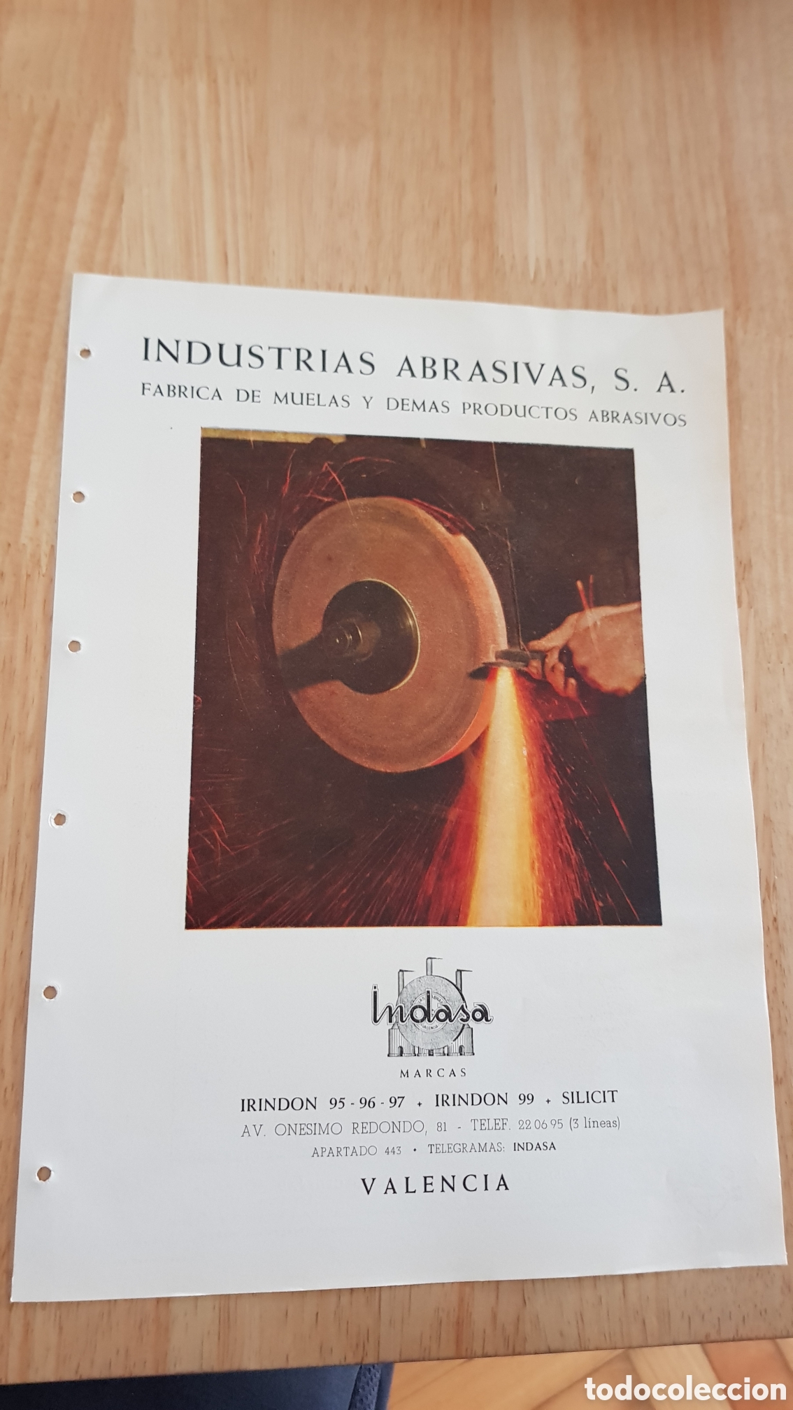 Cataloghi pubblicitari: Folleto Industrias Abrasivas S.A