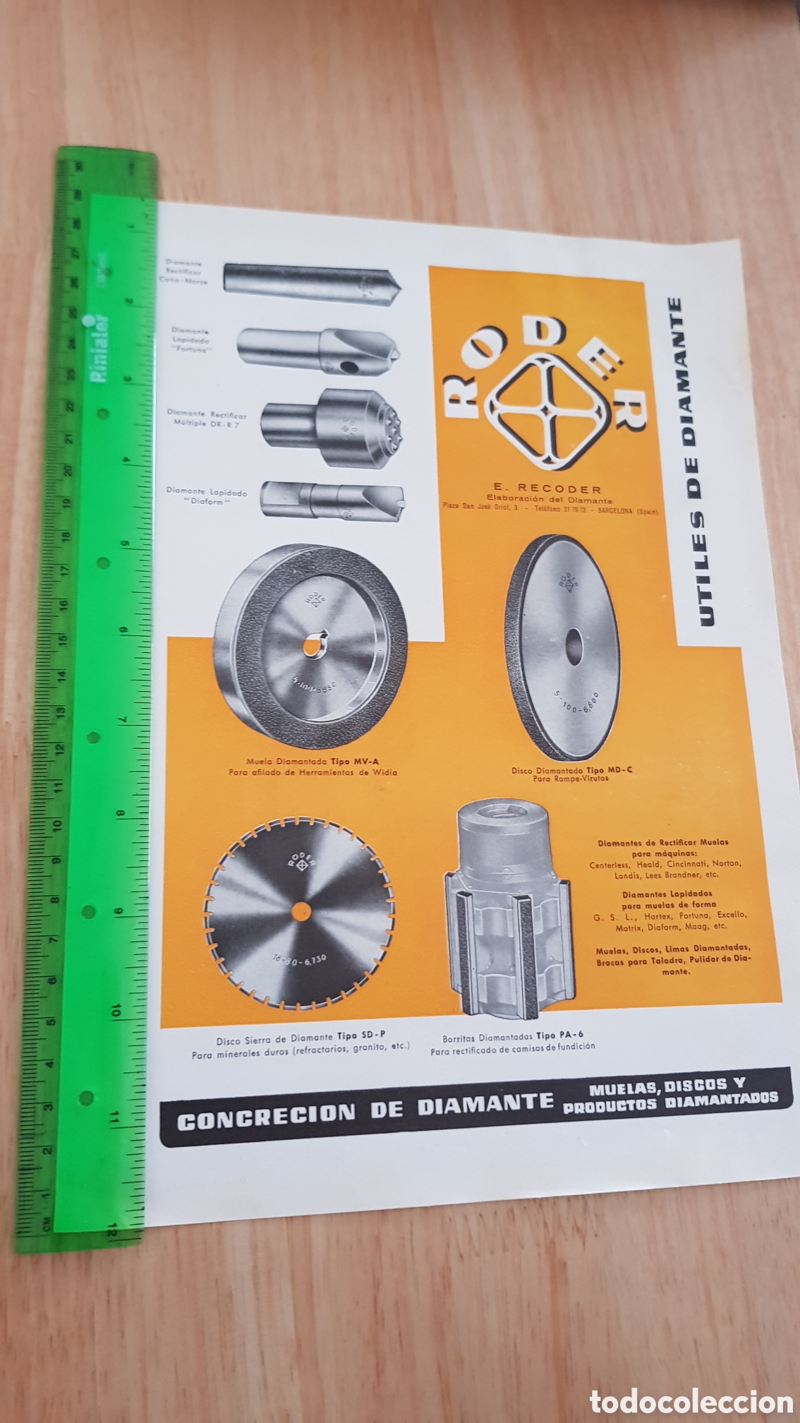 Cataloghi pubblicitari: &Uacute;tiles de Diamante RODER