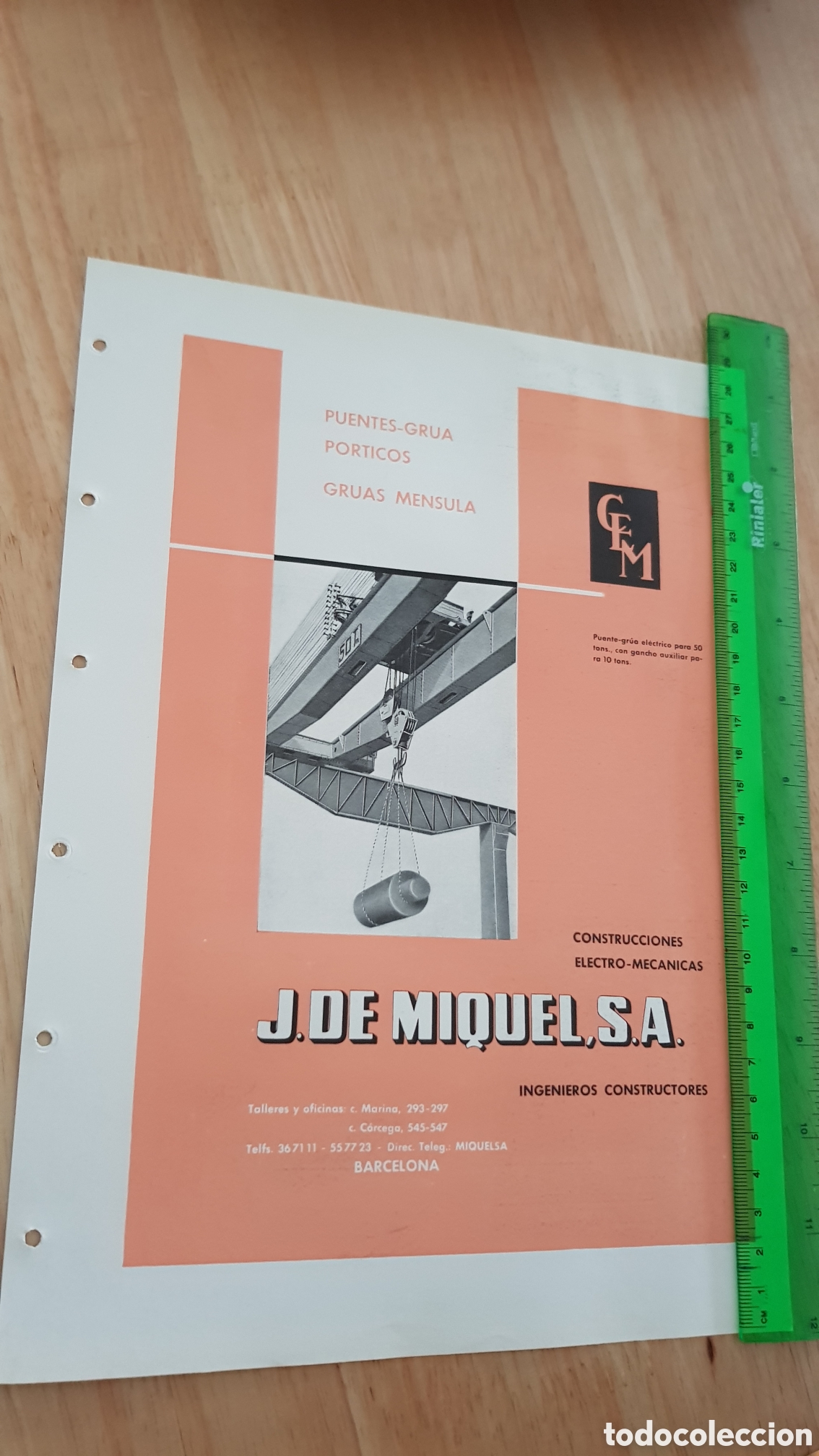 Cat&aacute;logos publicitarios: Folleto puentes grua