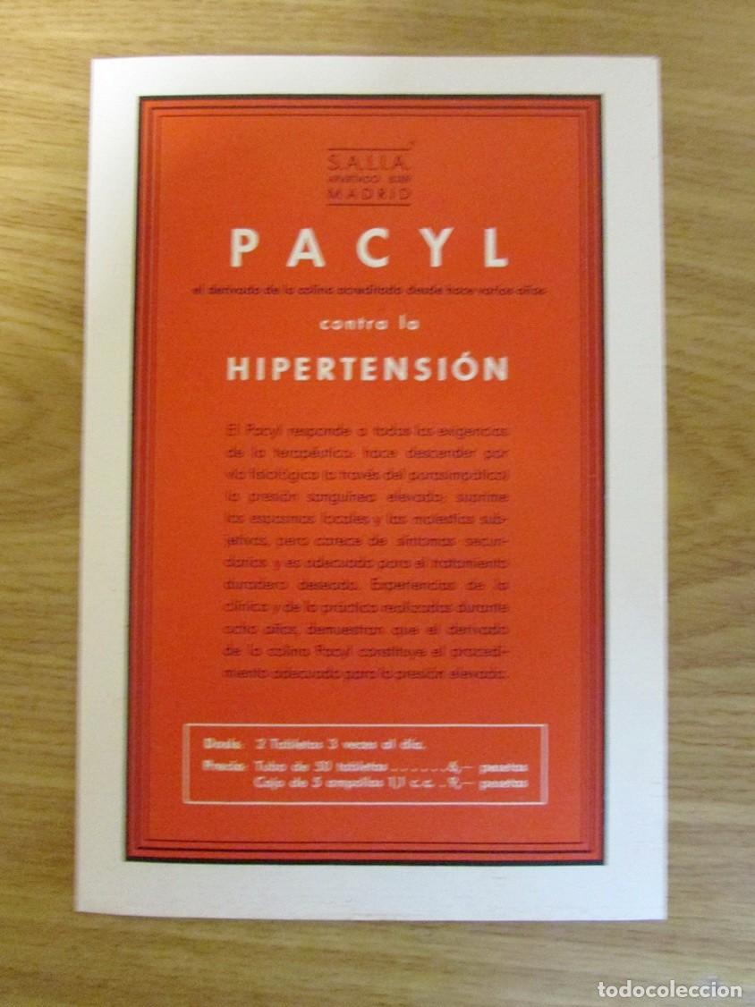Cat&aacute;logos publicitarios: PUBLICIDAD MEDICINA FARMACIA 1933. CAT&Aacute;LOGO PACYL, PAR-ISAL&Oacute;N. ANGIOLISINA. SEPTOYODO. SALIA