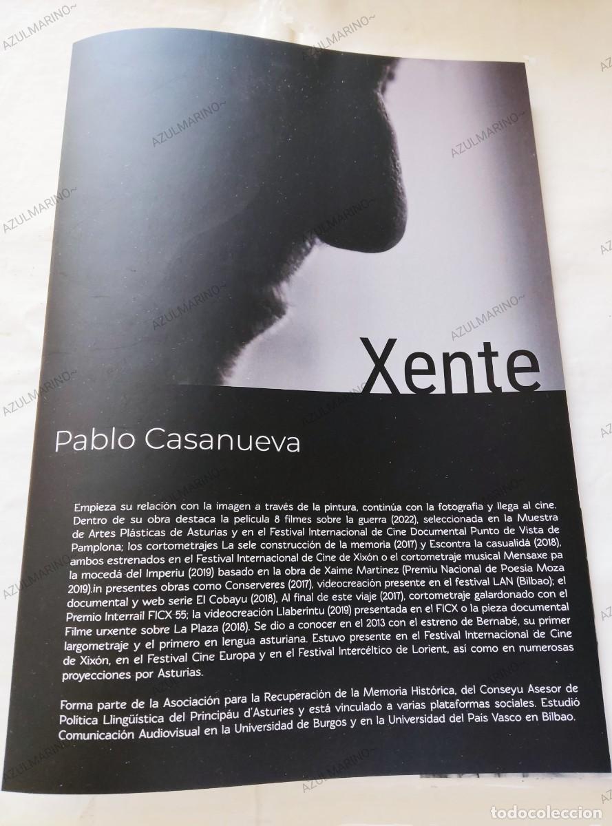 Werbekataloge: FOLLETO EXPOSICI&Oacute;N CINE 'XENTE' PABLO CASANUEVA 2022 OVIEDO ASTURIAS