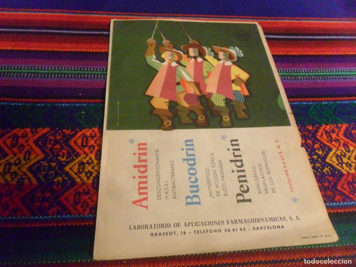 Cat&aacute;logos publicitarios: FLYER 18X5X12,5 CMS MEDICAMENTO AMIDRIN BUCODRIN PENIDRIN. A&Ntilde;OS 70.