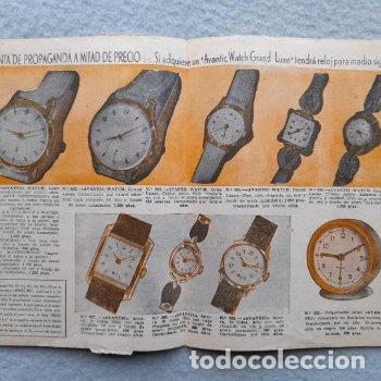 Advertising Catalogs: Lugo. Folleto Publicitario de Relojes antiguos. Comercial Relojera Garpa.