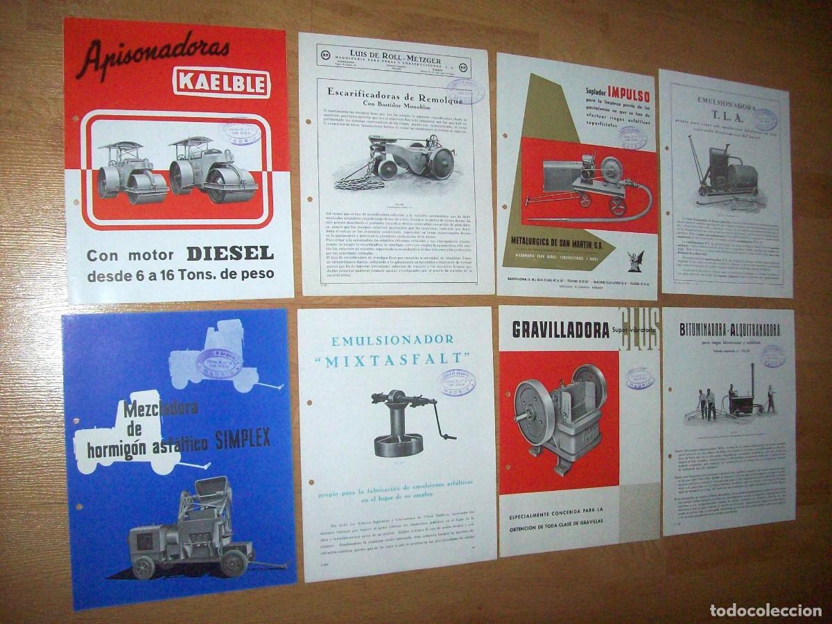 Catalogues publicitaires: 8 CATALOGOS, MAQUINARIA PARA OBRAS PUBLICAS. METALURGICA DE SAN MARTIN