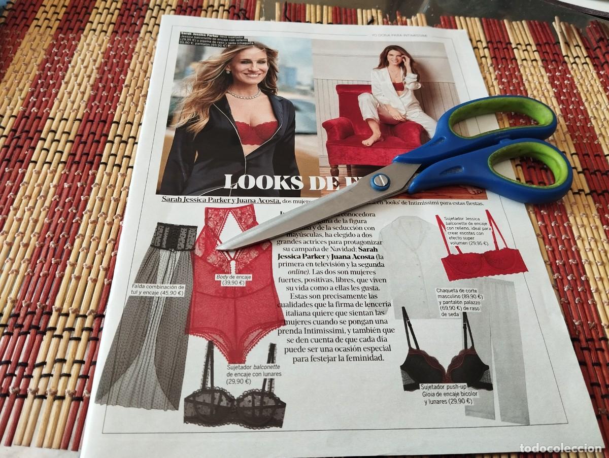 Cat&aacute;logos publicitarios: LENCEROA ROPA INTERIOR INTIMA ENCAJE JESSICA PARKER Y JUANA ACOSTA ANUNCIO PUBLICIDAD REVISTA