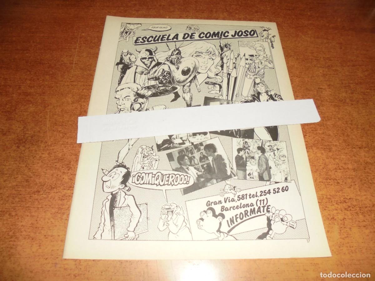 Cat&aacute;logos publicitarios: PUBLICIDAD 1984: ESCUELA DE COMIC JOSO, GRAN V&Iacute;A, BARCELONA.