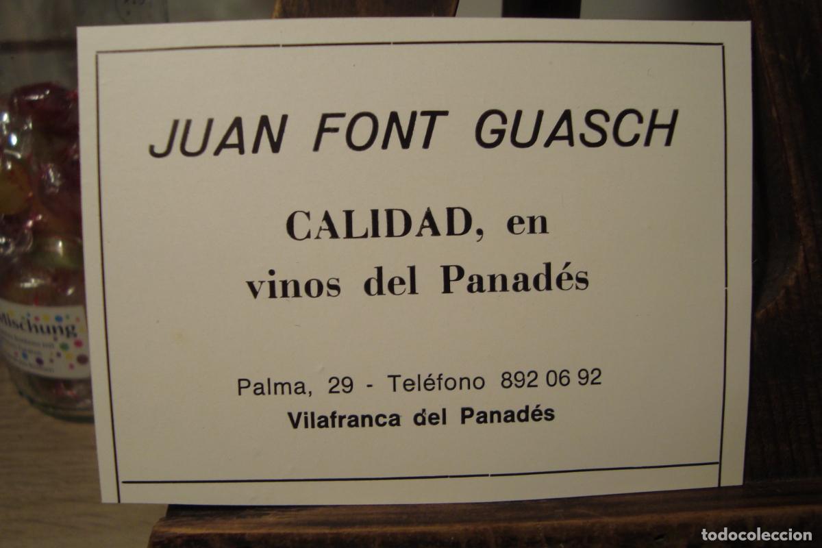 Cataloghi pubblicitari: ANTIGUA PUBLICIDAD JUAN FONT GUASCH. VINOS VILAFRANCA DEL PANADES 1970