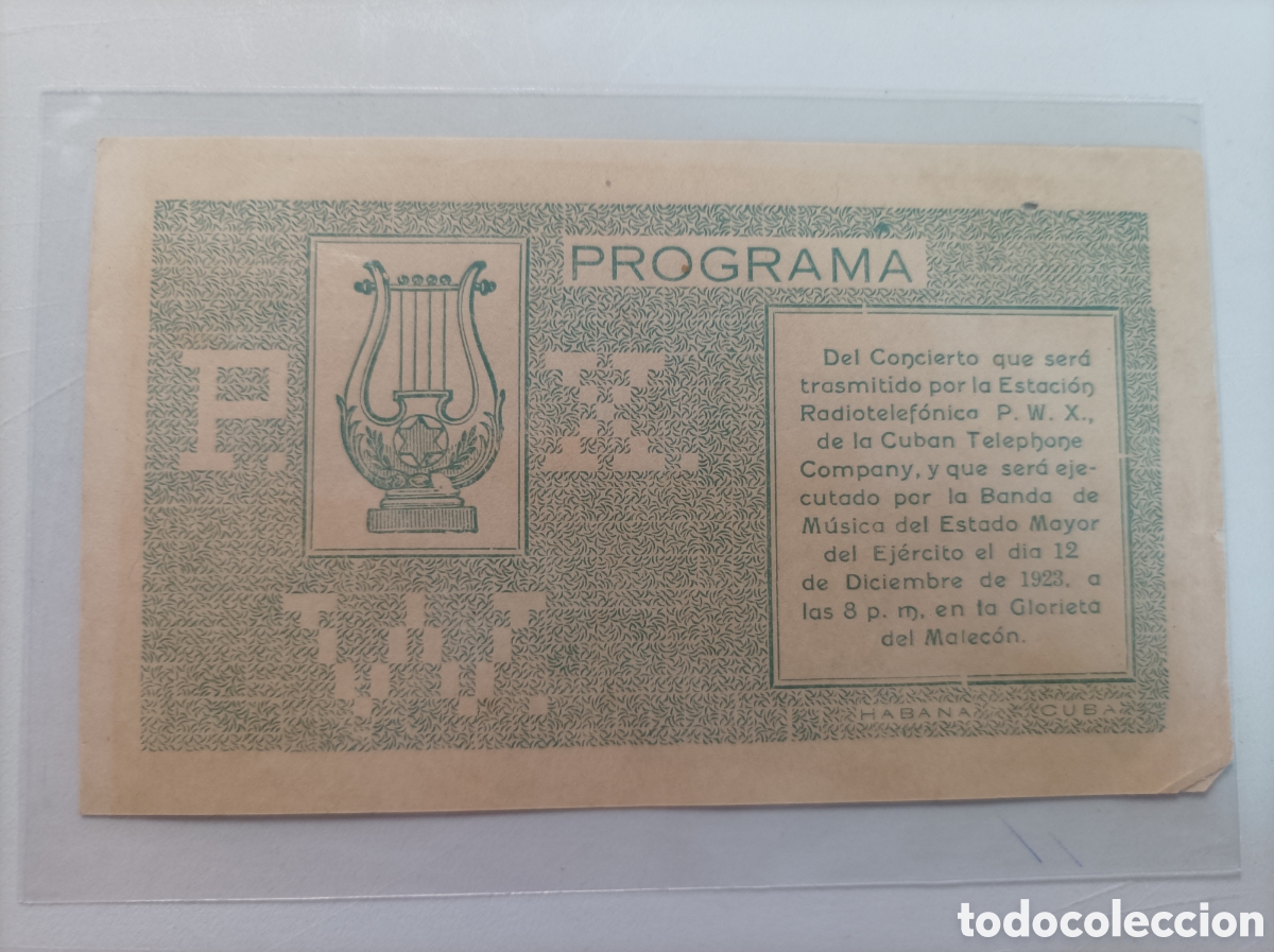 Cat&aacute;logos publicitarios: Cuba,programa concierto de la cubana telephone co.,a&ntilde;o 1923.