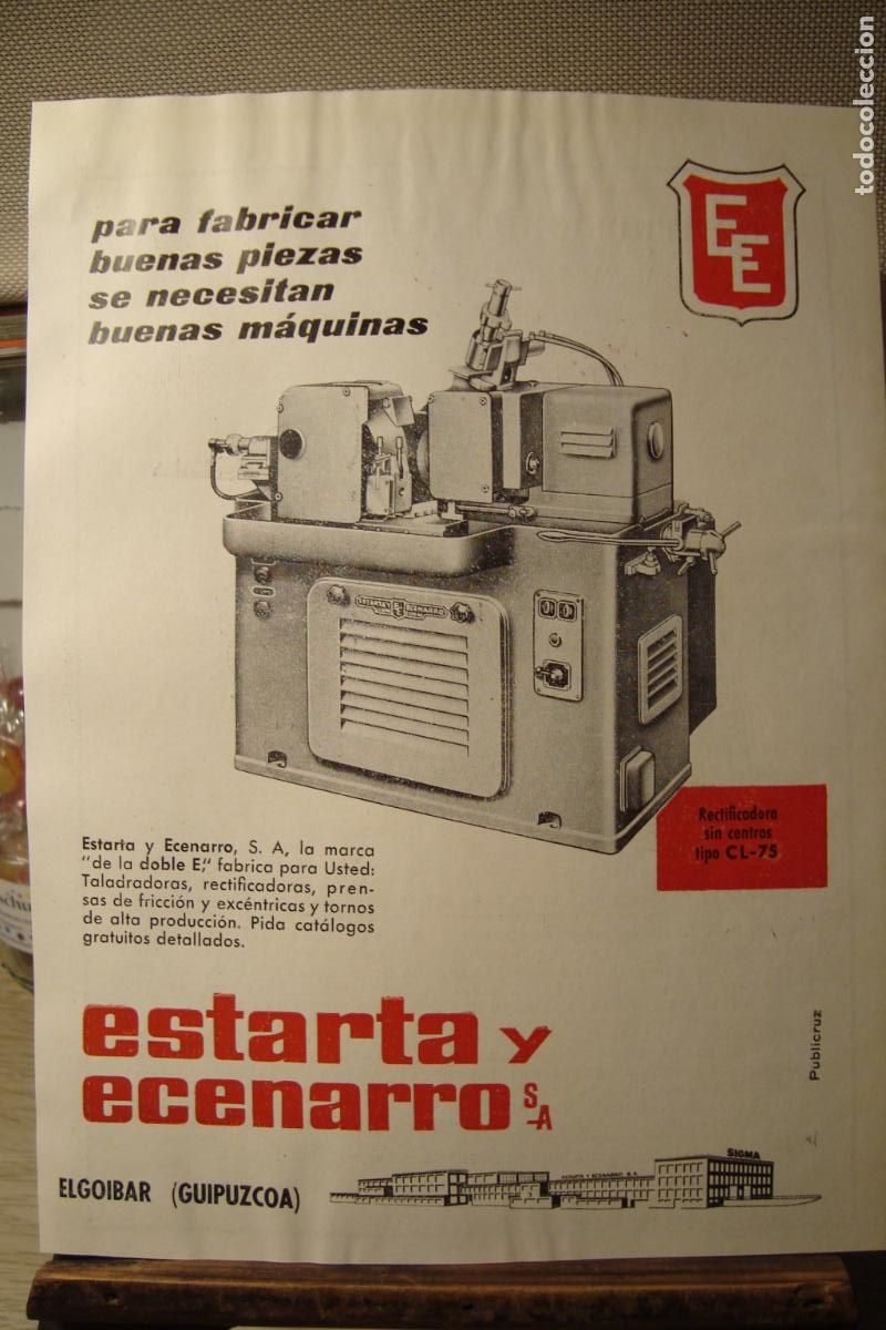Cat&aacute;logos publicitarios: PUBLICIDAD ESTARTA Y ECENARRO S.A ELGOIBAR - CONSTRUCCIONES SACIA PLACENCIA ARMAS GUIPUZCOA 1959