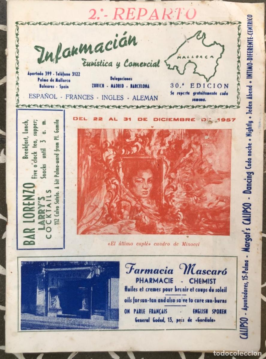 Catalogues publicitaires: Informaci&oacute;n tur&iacute;stica y comercial MALLORCA - 1957/1958 - Multitud de anuncios y curiosidades - PALMA