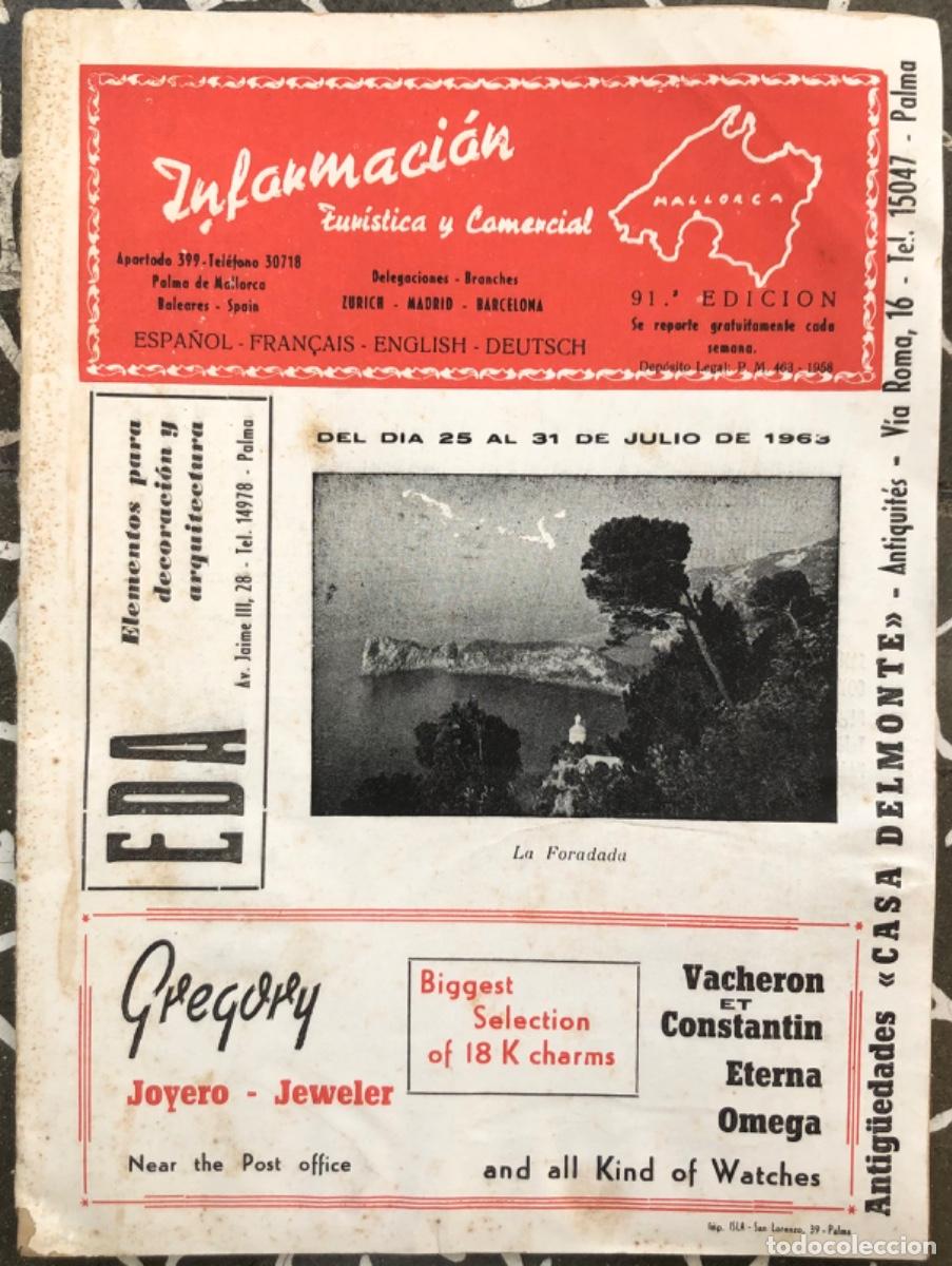Catalogues publicitaires: Informaci&oacute;n tur&iacute;stica y comercial MALLORCA - A&ntilde;os 50/60 - Multitud de anuncios y curiosidades -PALMA