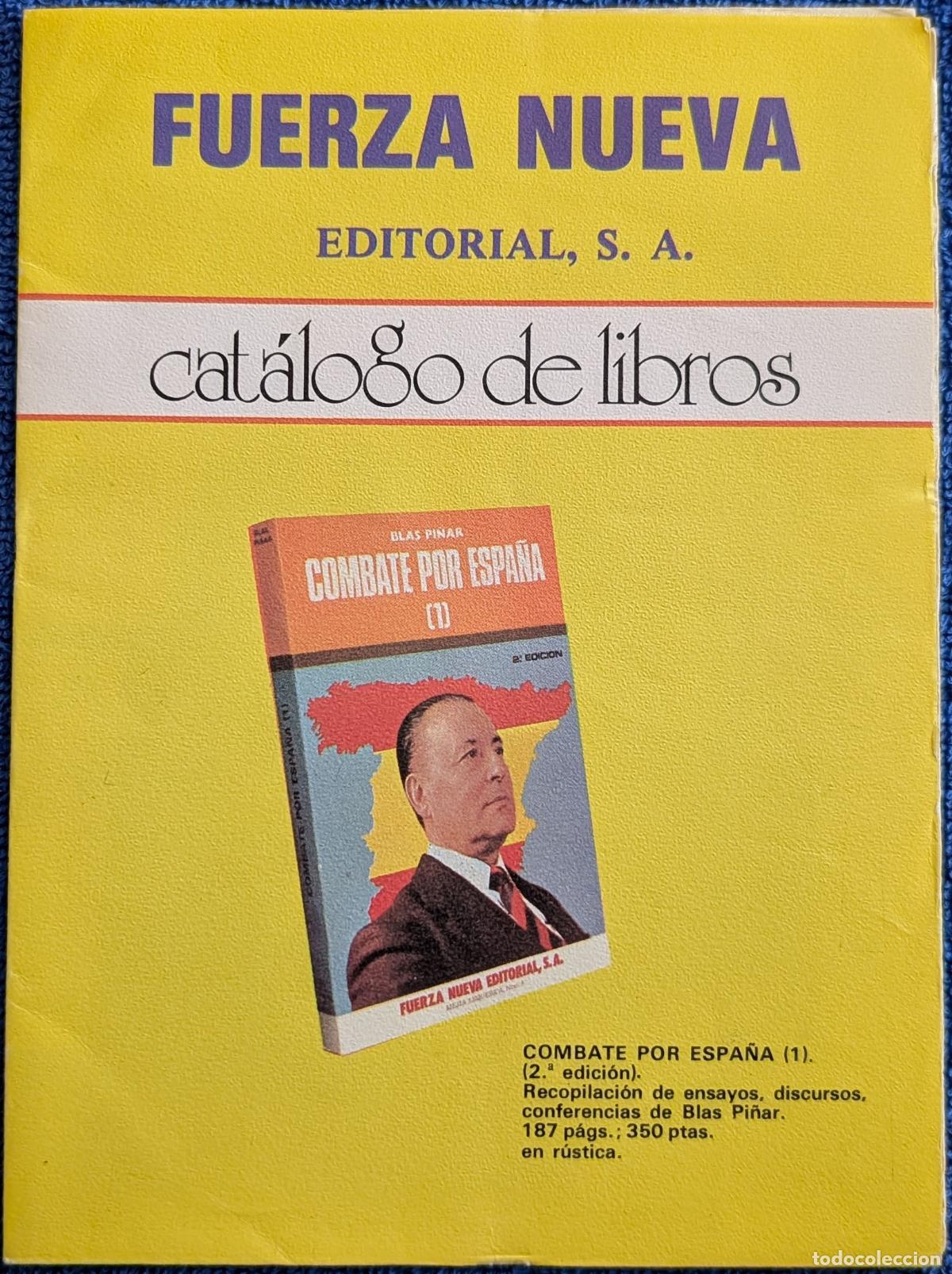 Cat&aacute;logos publicitarios: Fuerza Nueva - Cat&aacute;logo de libros - Fuerza Nueva Editorial