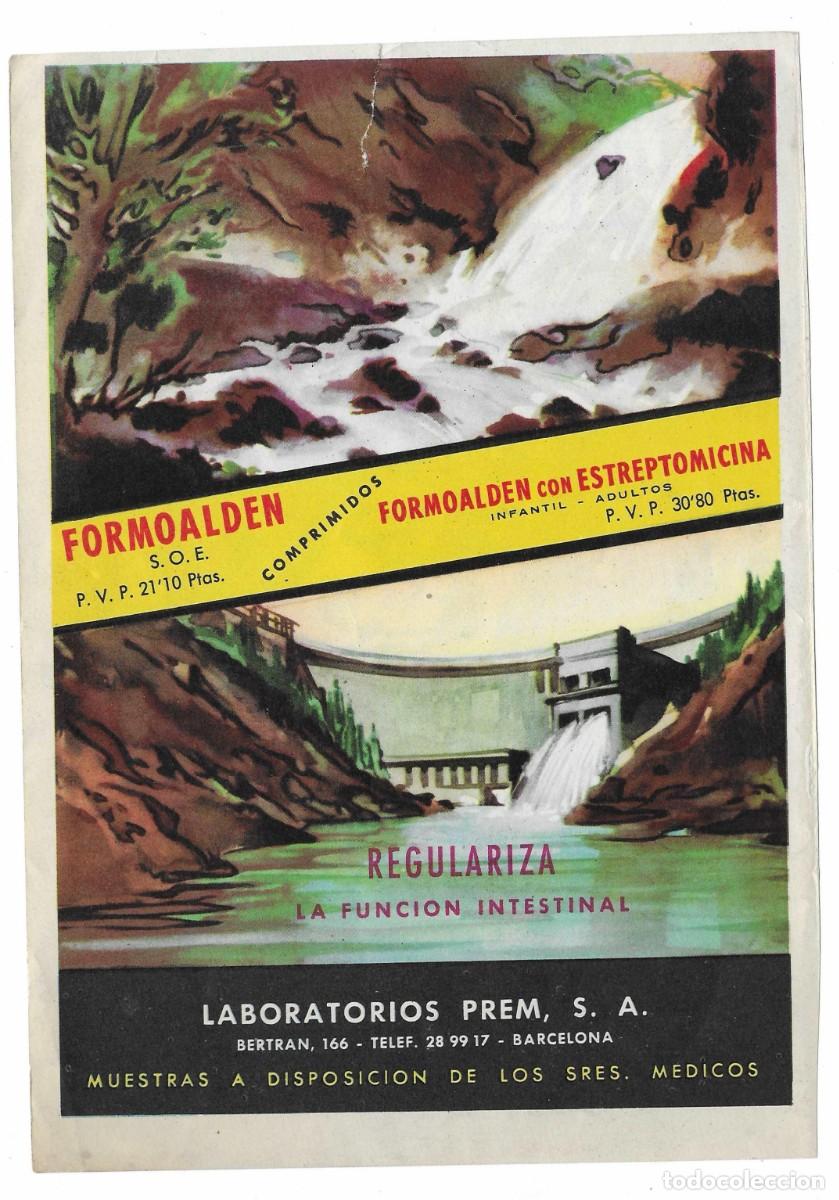 Advertising Catalogs: HOJA PUBLICITARIA MEDICAMENTO (1957): FORMOALDEN. LABORATORIOS PREM (BARCELONA)