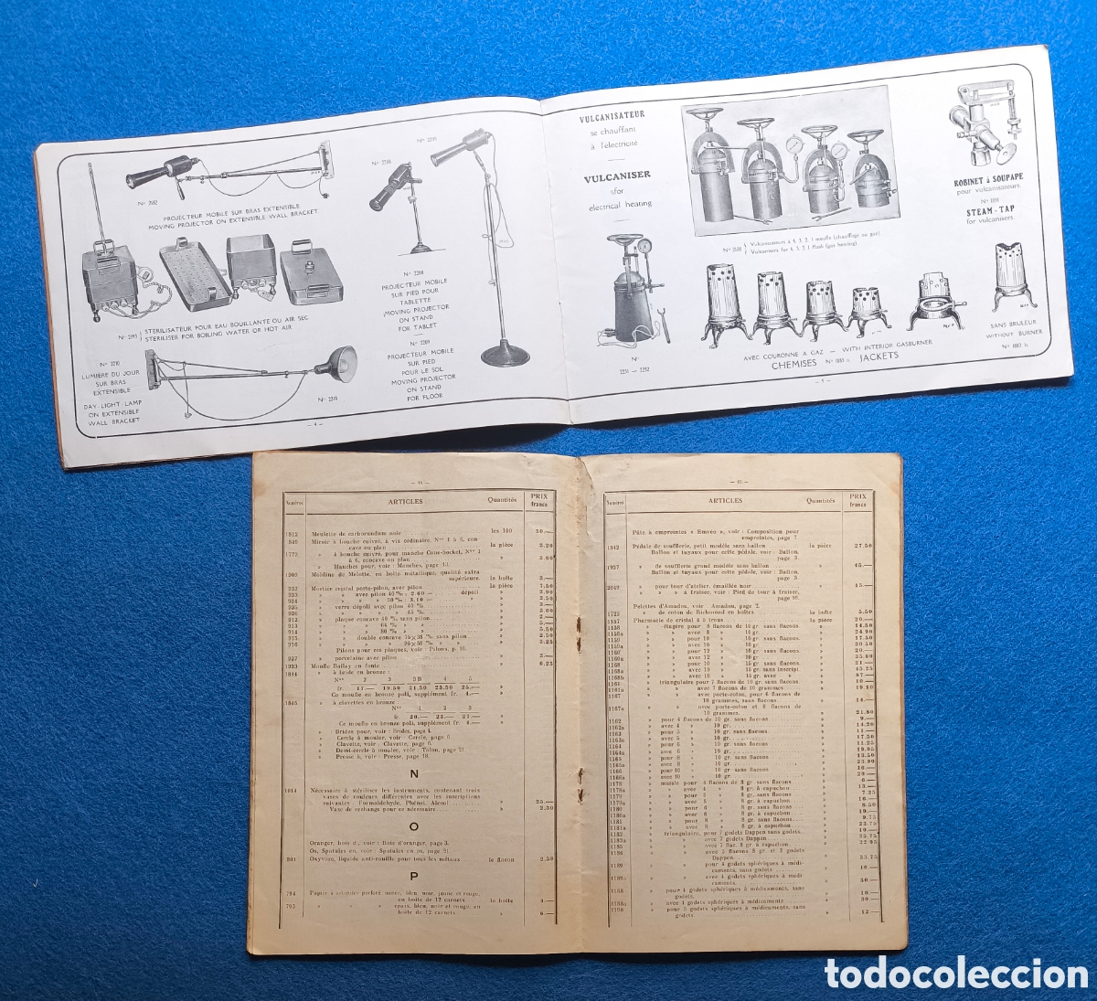 Werbekataloge: CAT&Aacute;LOGO INSTRUMENTAL DENTISTA + LISTADO DE PRECIOS 1901 - 1926