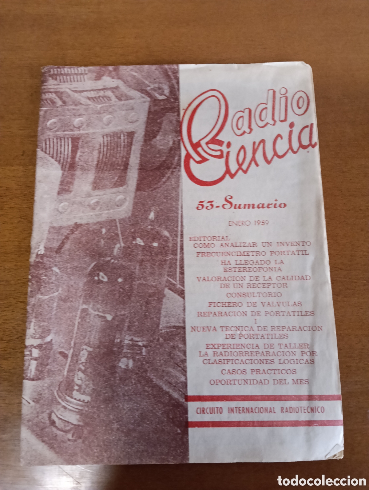 Werbekataloge: Revista 1959 Radio Ciencia n&uacute;mero 53 circuito internacional Radiot&eacute;cnico