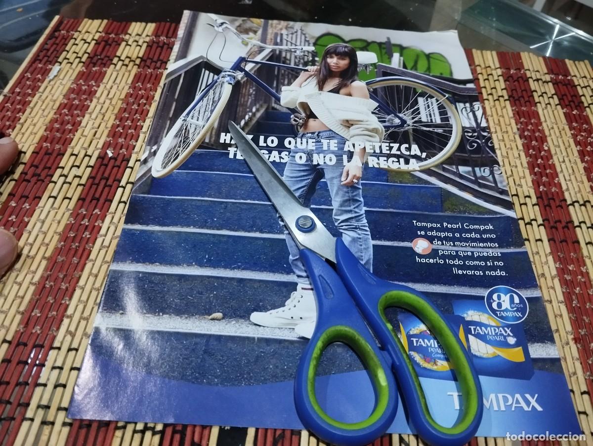 Werbekataloge: TAMPAX COMPRESAS ANUNCIO PUBLICIDAD REVISTA 2018