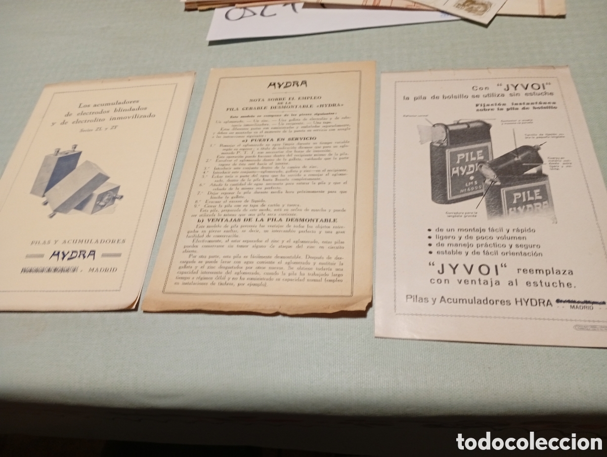 Catalogues publicitaires: Folleto publicidad Hydra pilas y acumuladores