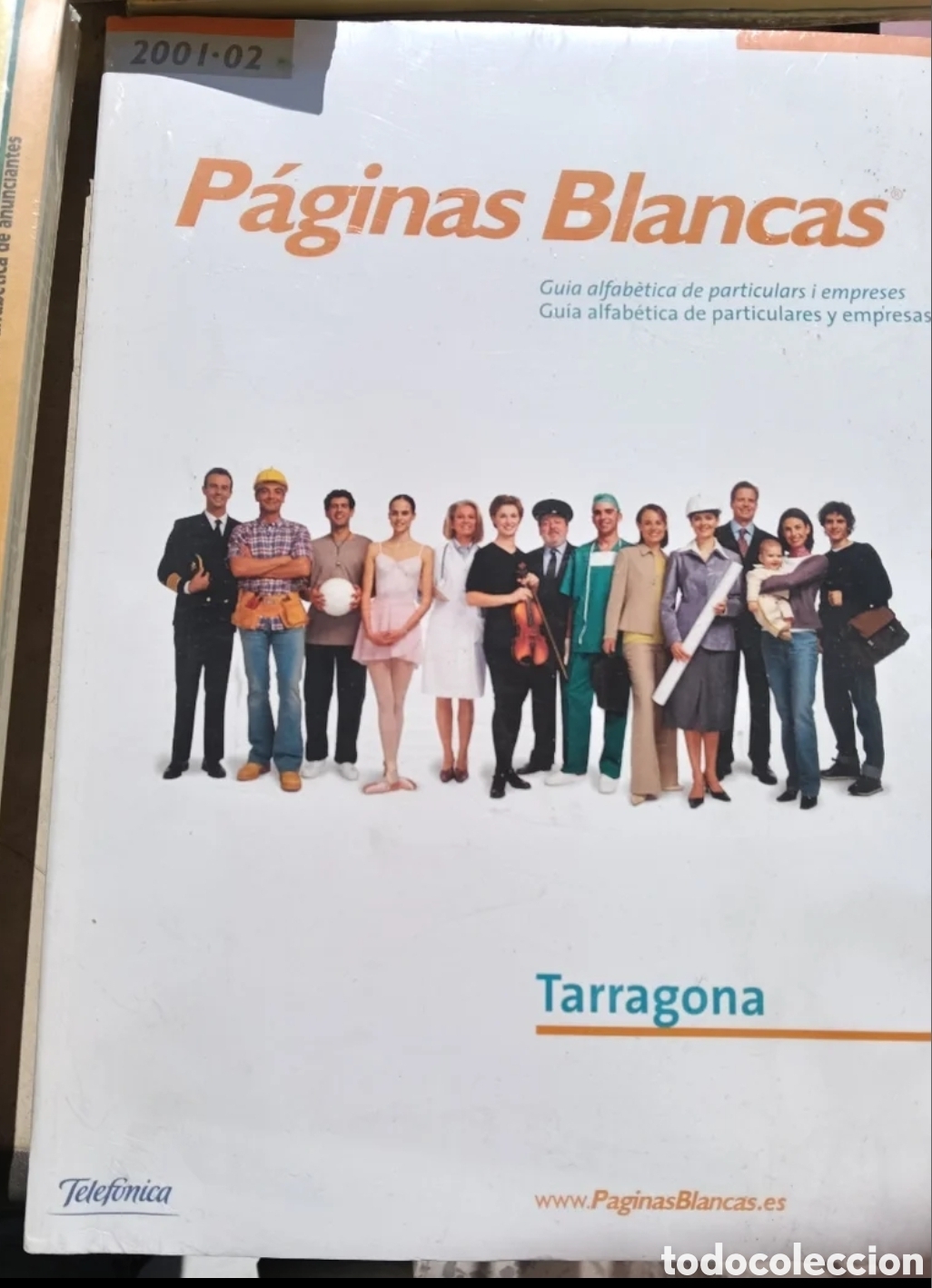 Catalogues publicitaires: P&aacute;ginas Blancas de Tarragona 2001-2002
