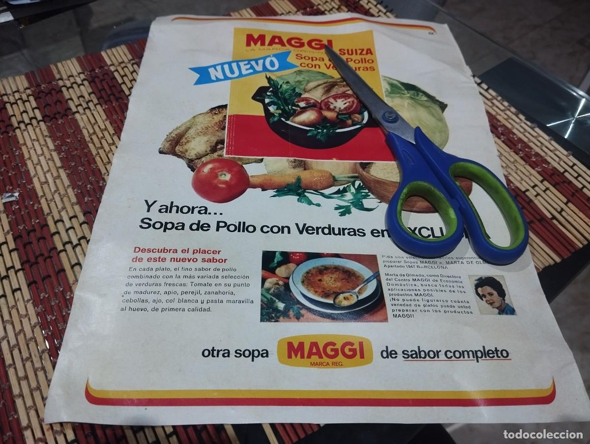 Werbekataloge: MAGGI SOPA DE POLLO CON VERDURAS ANUNCIO PUBLICIDAD REVISTA 1967