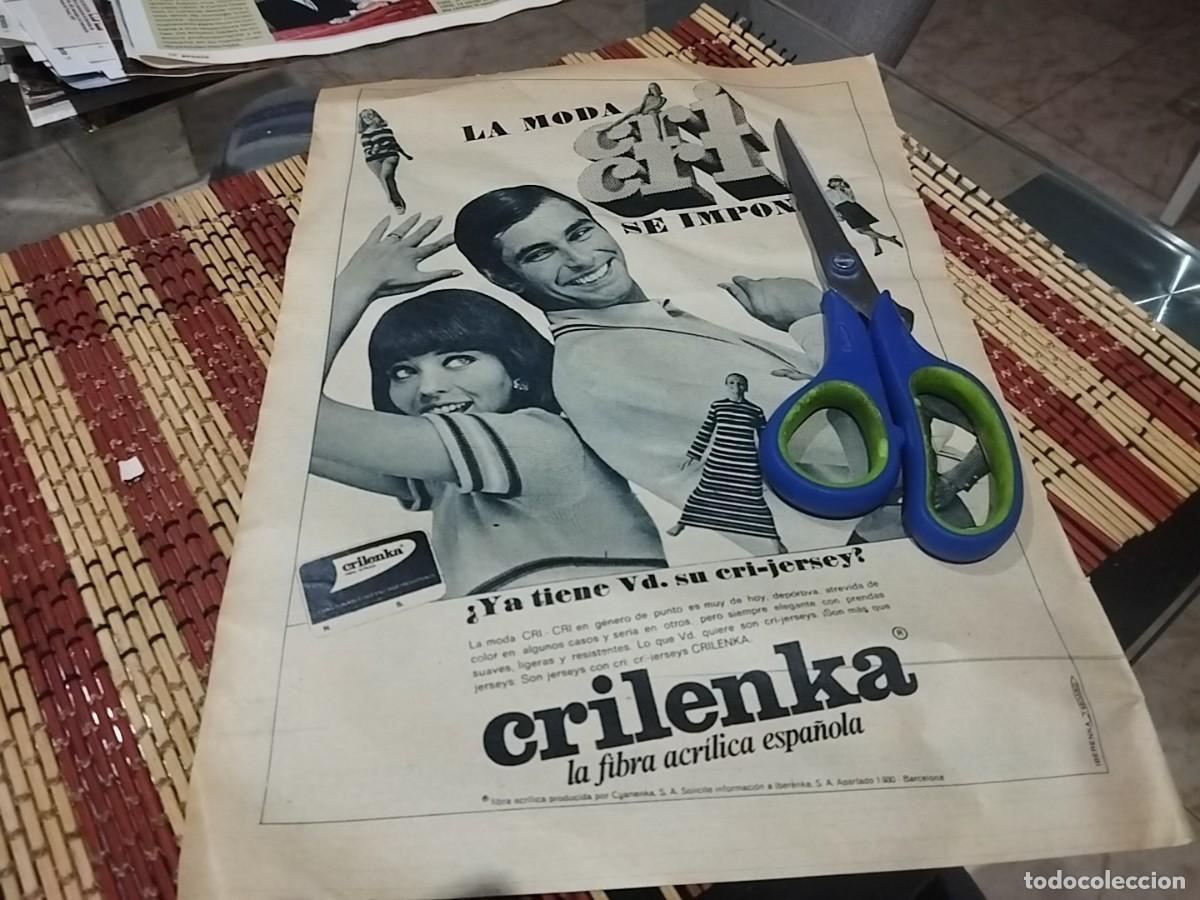 Werbekataloge: CRILENKA FIBRA ACRILICA ESPA&Ntilde;OLA ANUNCIO PUBLICIDAD REVISTA 1967