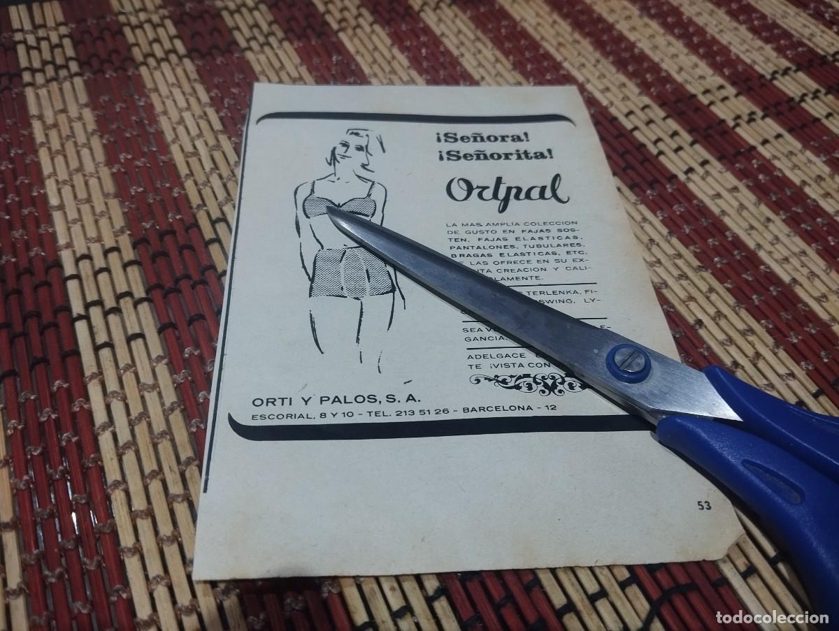 Werbekataloge: ORTPAL FAJAS SOST&Eacute;N BRAGAS ELASTICAS ROPA INTERIOR INTIMA FEMENINA ANUNCIO PUBLICIDAD REVISTA 1967