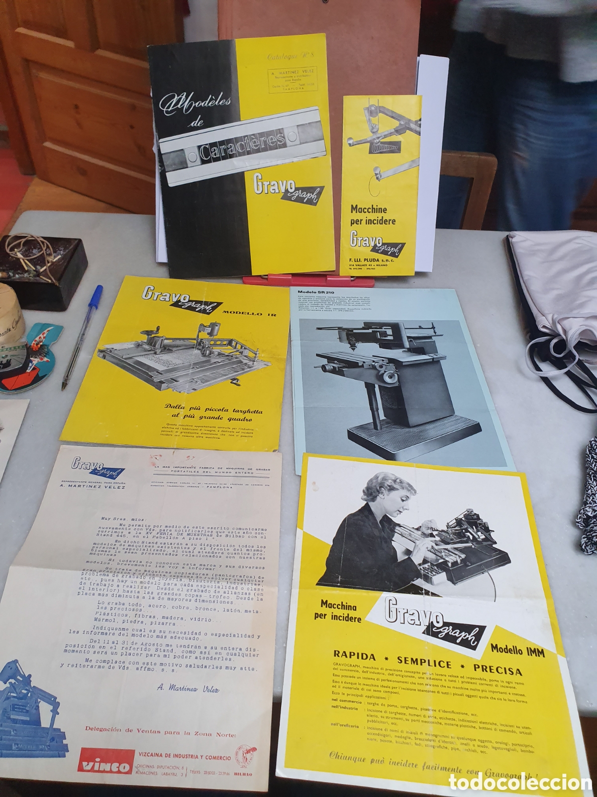 Werbekataloge: GRAVOGRAPH. PUBLICIDAD A&Ntilde;OS 60. VINCO. MAQUINAS DE GRABAR PORTATILES.