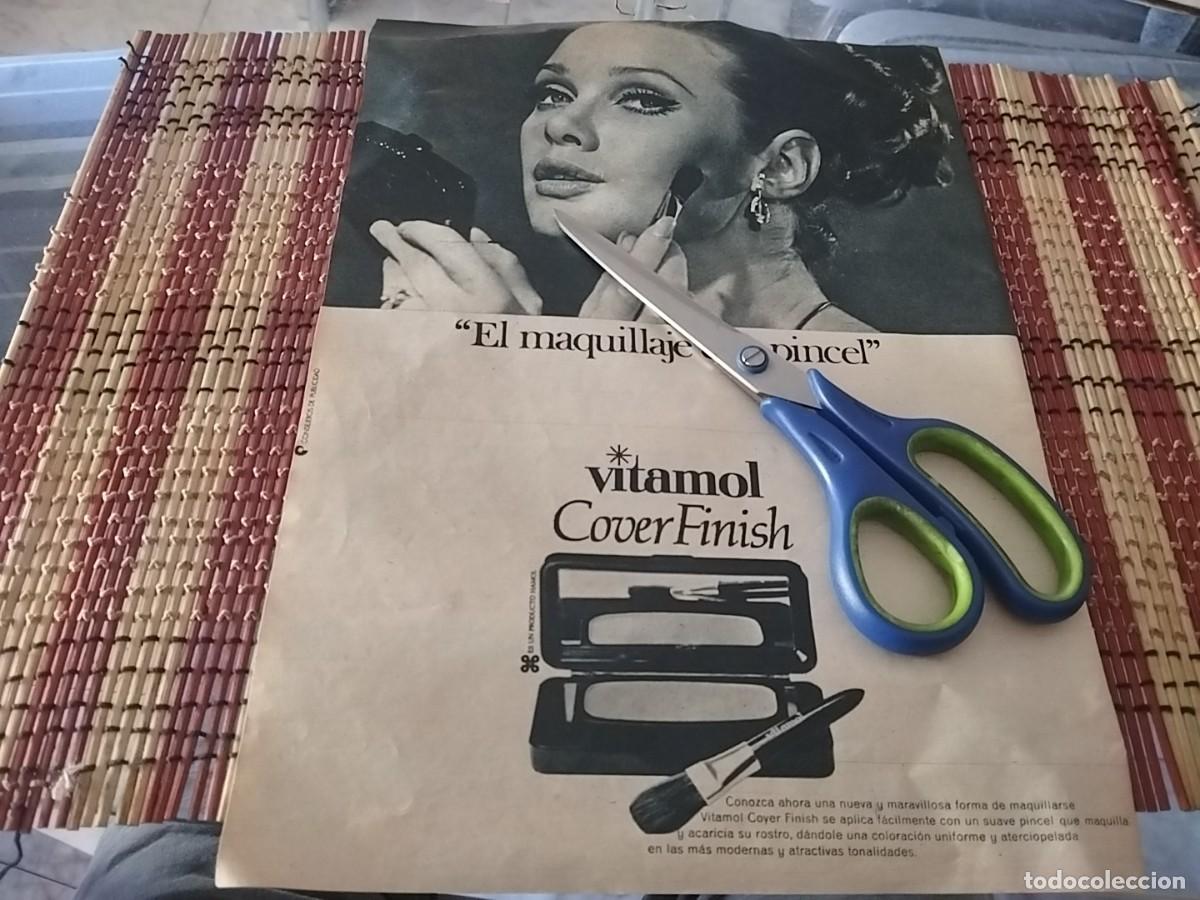 Werbekataloge: VITAMINOL COVER FINISH MAQUILLAJE CON PINCEL ANUNCIO PUBLICIDAD REVISTA 1967