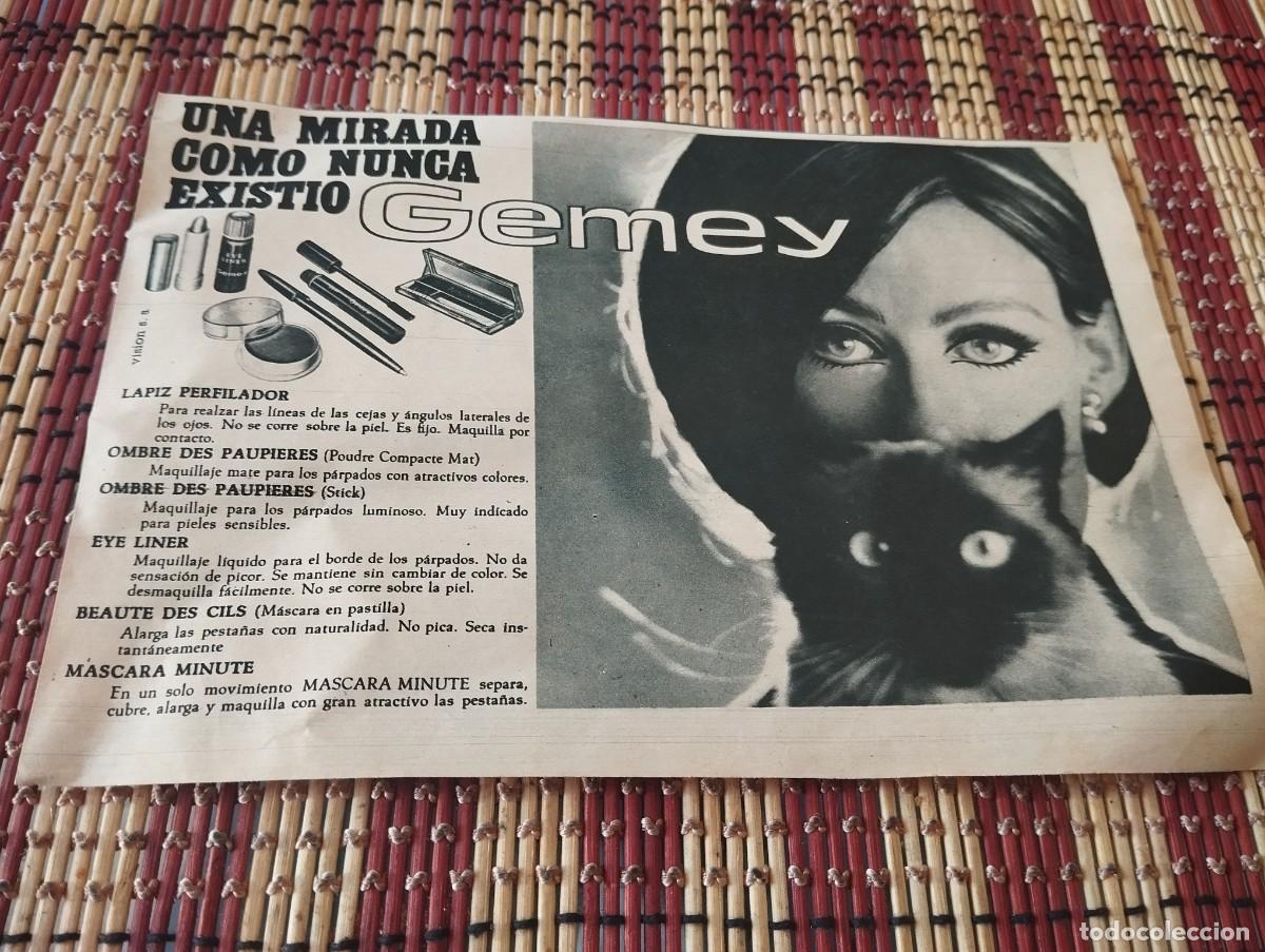 Werbekataloge: MAQUILLAJE GEMEY ANUNCIO PUBLICIDAD REVISTA 1967