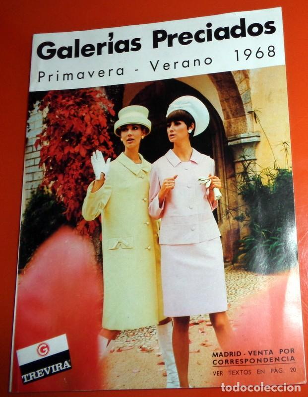 Werbekataloge: ANTIGUO CAT&Aacute;LOGO GALERIAS PRECIADOS MODA A&Ntilde;O 1968 PUBLICIDAD VINTAGE. BLASIER BRA ESCORIAZA FOURNIER