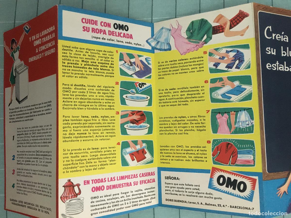 Cat&aacute;logos publicitarios: folleto detergente OMO, como nuevo - Foto 3