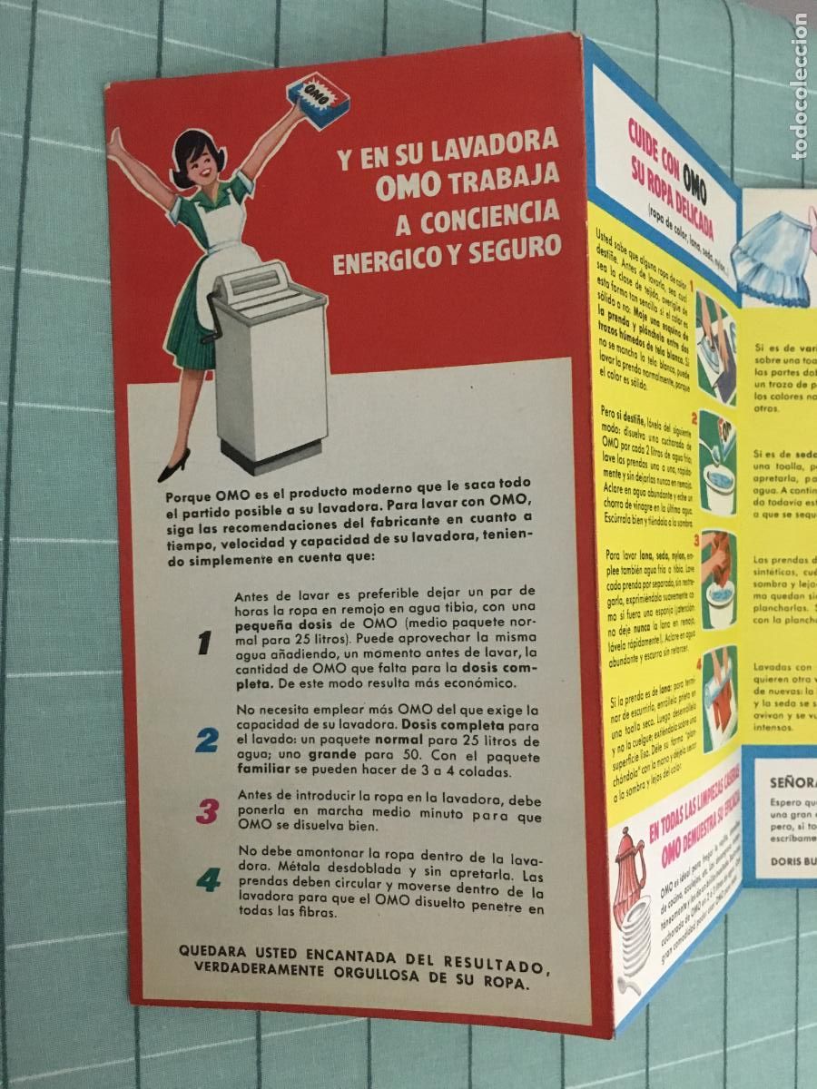 Cat&aacute;logos publicitarios: folleto detergente OMO, como nuevo - Foto 4