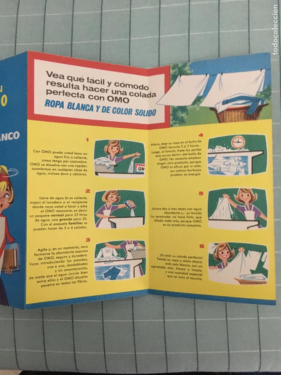 Cat&aacute;logos publicitarios: folleto detergente OMO, como nuevo - Foto 6