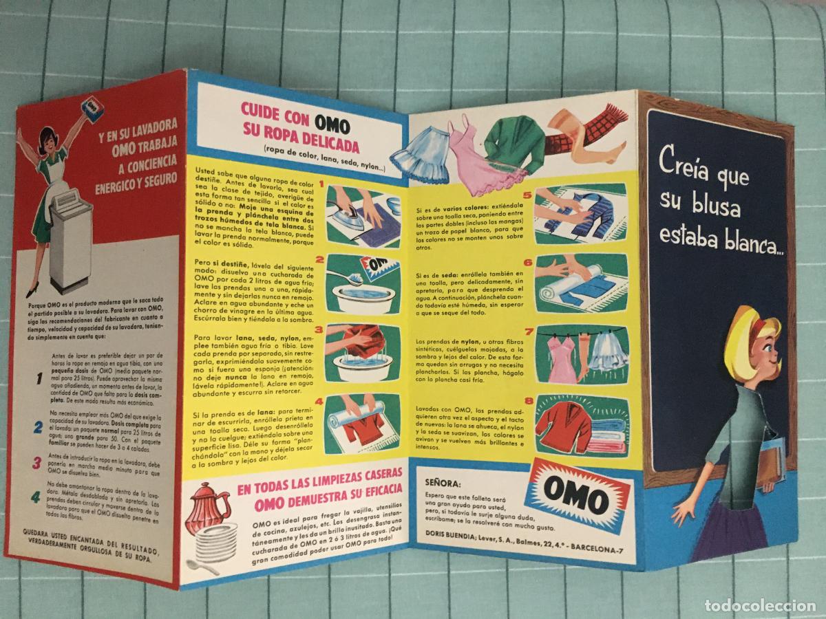 Cat&aacute;logos publicitarios: folleto detergente OMO, como nuevo - Foto 1