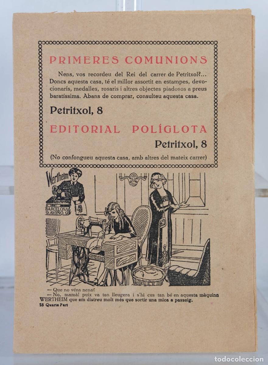 Werbekataloge: P&aacute;ginas de publicidad a&ntilde;os 20 Primeres comunions, editorial Pol&iacute;glota