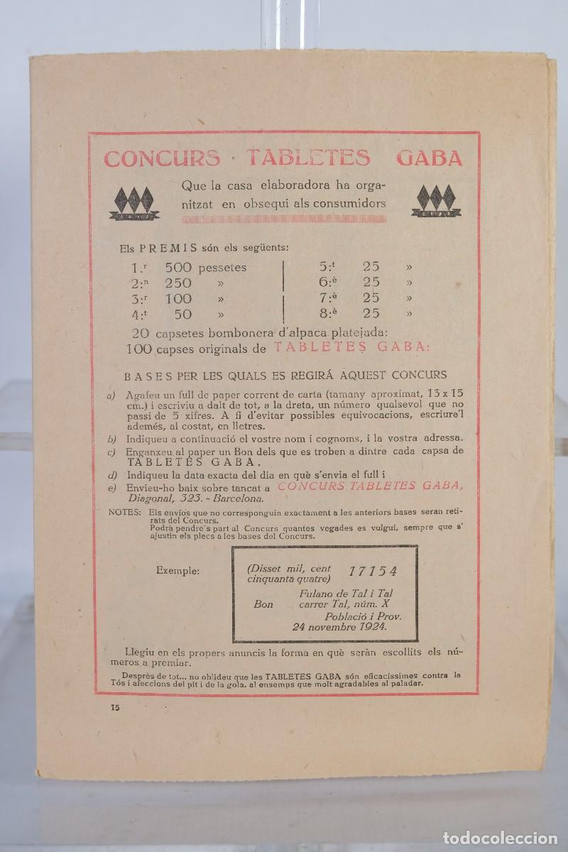 Werbekataloge: P&aacute;ginas de publicidad a&ntilde;os 20 Concurs tabletes Gaba...