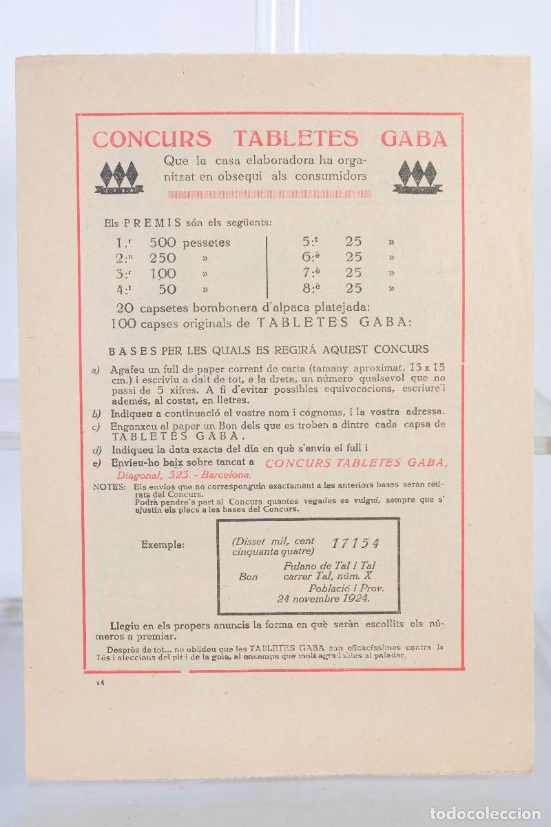 Werbekataloge: P&aacute;ginas de publicidad a&ntilde;os 20 Concurs tabletes Gaba...