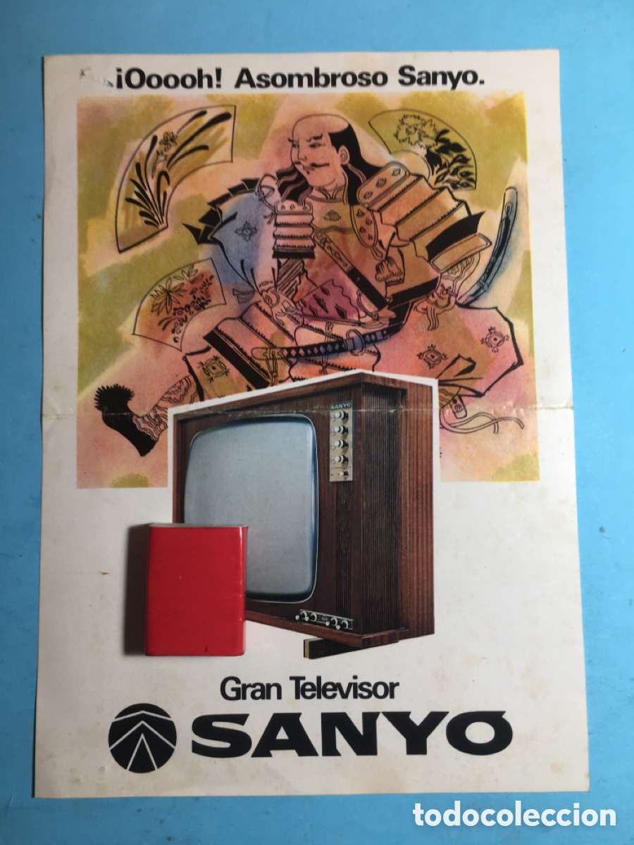 Werbekataloge: 60&acute;s ca. &iexcl;OOOOH! ASOMBROSO SANYO ''GRAN TELEVISOR'' - SEA VD. ASTUTO Y ADQUIERA CALIDAD SANYO