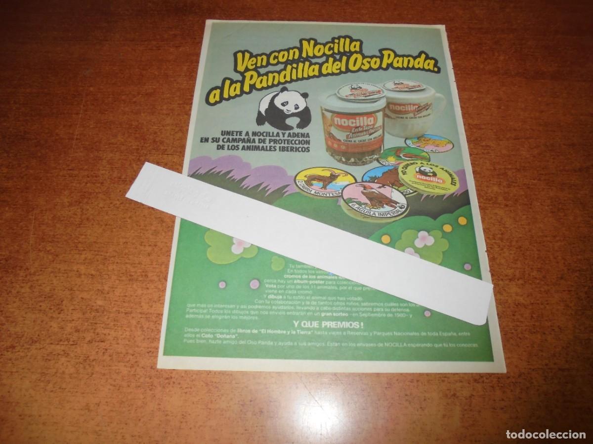 Catalogues publicitaires: PUBLICIDAD 1980: NOCILLA Y ADENA CON LA PANDILLA DEL OSO PANDA PROTECCI&Oacute;N ANIMALES IB&Eacute;RICOS.