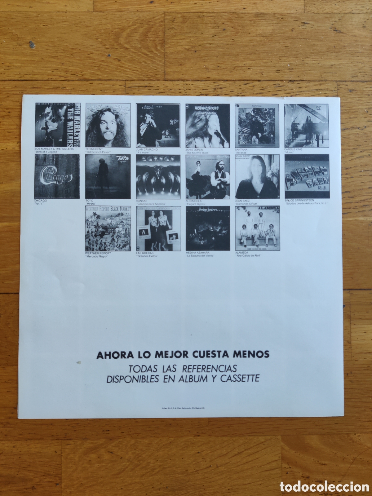 Cat&aacute;logos publicitarios: Cat&aacute;logo de discos CBS Precio Redondo - Foto 3