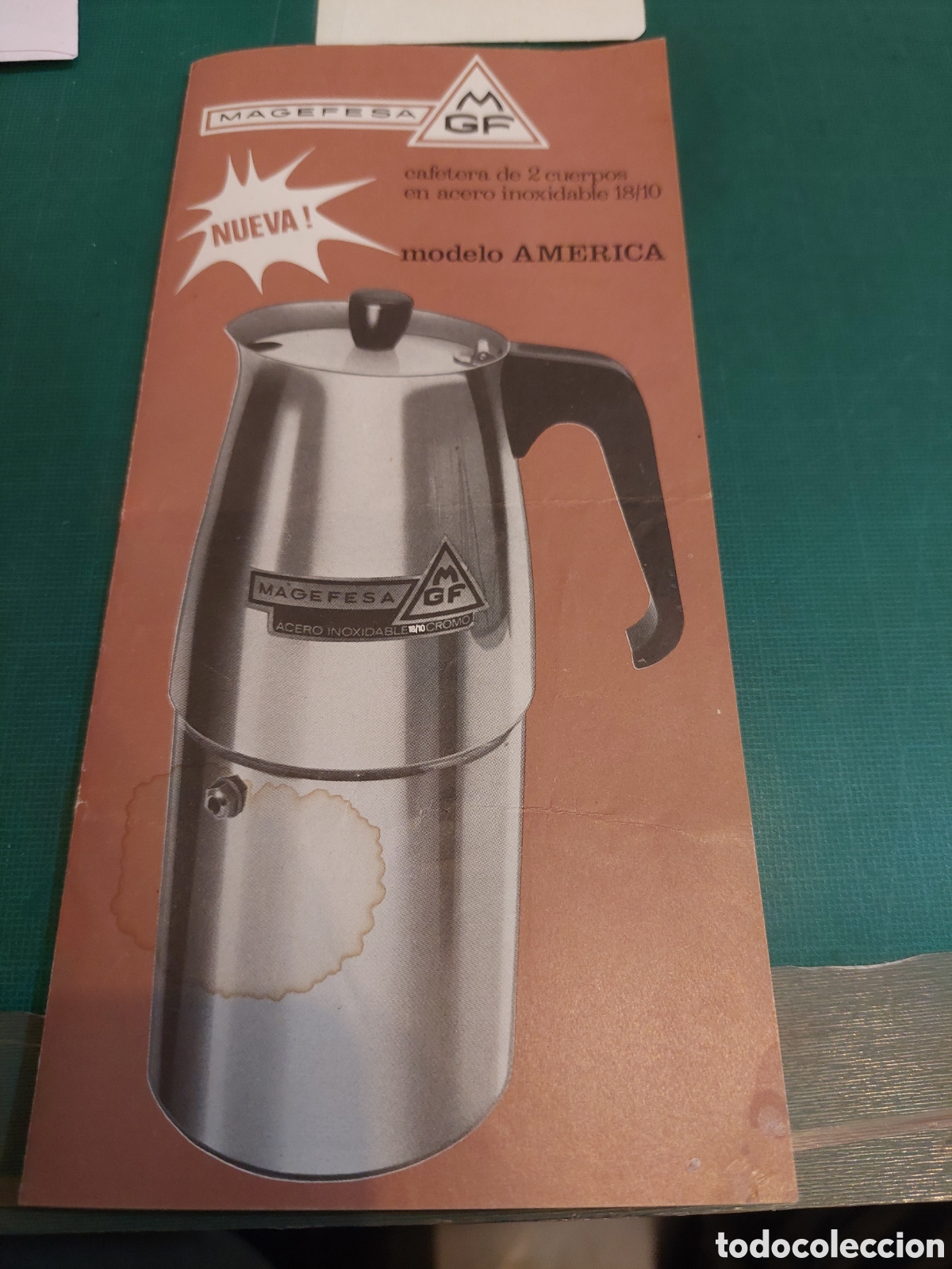 Catalogues publicitaires: CAT&Aacute;LOGO MAGEFESA MODELO AM&Eacute;RICA CAFETERA ACERO